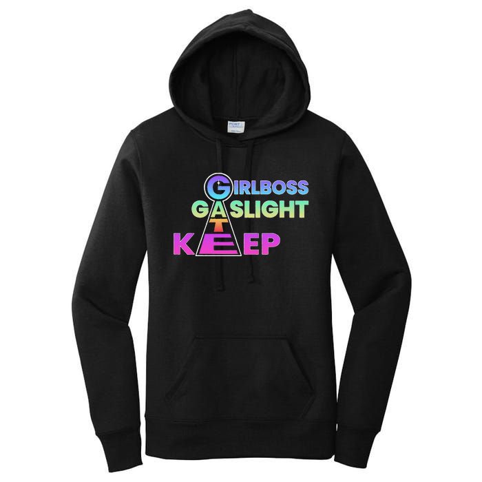 That Go Hard Girlboss Gaslight Gatekeep Trending Women's Pullover Hoodie