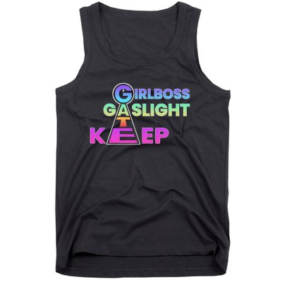 That Go Hard Girlboss Gaslight Gatekeep Trending Tank Top