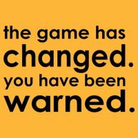 The Game Has Changed You Have Been Warned Pom Pom 12in Knit Beanie