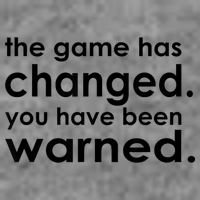 The Game Has Changed You Have Been Warned 7-Panel Snapback Hat