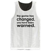 The Game Has Changed You Have Been Warned Mesh Reversible Basketball Jersey Tank