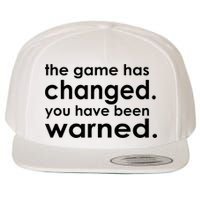The Game Has Changed You Have Been Warned Wool Snapback Cap