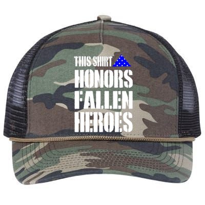 This Gift Honors Fallen Heroes Gift Retro Rope Trucker Hat Cap