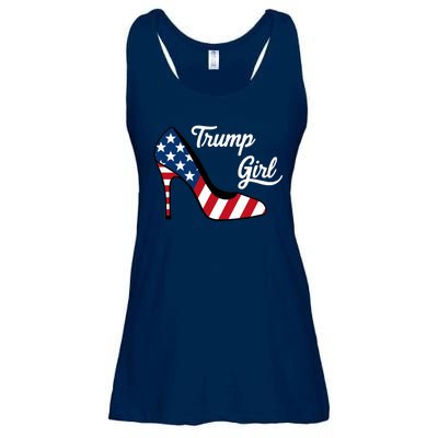 Trump Girl High Heels Stilettos American Flag Trump 2024 Republican Trump Merch Ladies Essential Flowy Tank