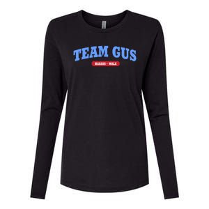 Team Gus IM Voting For Gus Walz Dad Womens Cotton Relaxed Long Sleeve T-Shirt