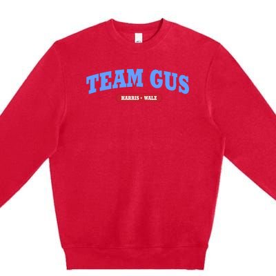 Team Gus IM Voting For Gus Walz Dad Premium Crewneck Sweatshirt