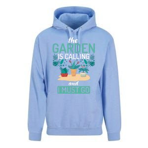 The Garden Is Calling And I Must Go Outdoor And Gardening Gift Unisex Surf Hoodie