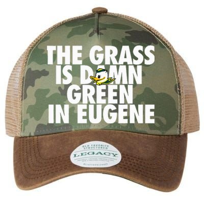 The Grass Is Damn Green In Eugene Legacy Tie Dye Trucker Hat