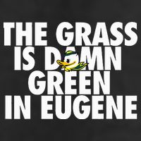 The Grass Is Damn Green In Eugene Microfiber Hand Towel