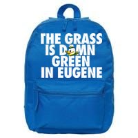 The Grass Is Damn Green In Eugene 16 in Basic Backpack