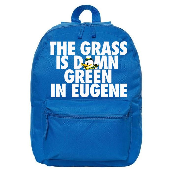 The Grass Is Damn Green In Eugene 16 in Basic Backpack
