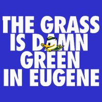 The Grass Is Damn Green In Eugene Short Acrylic Beanie
