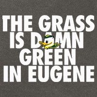 The Grass Is Damn Green In Eugene Cotton Canvas Backpack