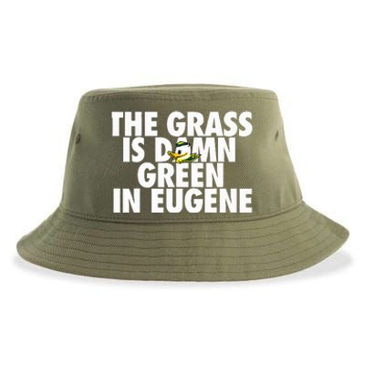 The Grass Is Damn Green In Eugene Sustainable Bucket Hat