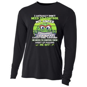 The Grouch I Actually Dont Need To Control My Anger The Grouch Funny Cooling Performance Long Sleeve Crew