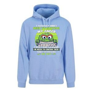 The Grouch I Actually Dont Need To Control My Anger The Grouch Funny Unisex Surf Hoodie