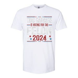 This Garbage Is Voting For The Felon Funny Trump 2024 Softstyle CVC T-Shirt