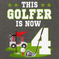 This Golfer Is Now 4 Year Old Birthday 4rd Golf Party Cotton Canvas Backpack
