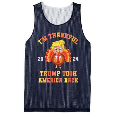 Thank God IM Thankful Trump Won Took America Back Mesh Reversible Basketball Jersey Tank