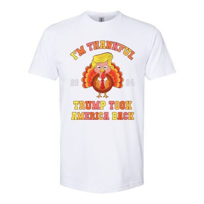 Thank God IM Thankful Trump Won Took America Back Softstyle CVC T-Shirt