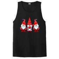 Three Gnomes In Red Costume Christmas Cute Holiday Xmas Gift PosiCharge Competitor Tank