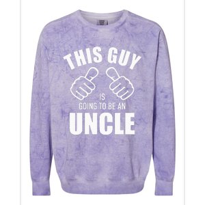 This guy is going to be an uncle pregnancy announcement Colorblast Crewneck Sweatshirt