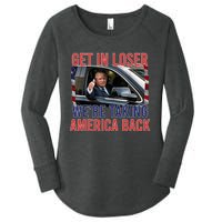 Trump Get In Loser WeRe Taking America Back Republican Women's Perfect Tri Tunic Long Sleeve Shirt