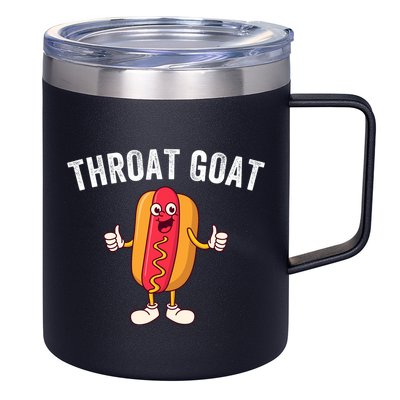 Throat Goat Inappropriate Comment Funny Gag Gift White Elephant Prank Gift 12oz Stainless Steel Coffee Mug