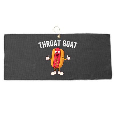 Throat Goat Inappropriate Comment Funny Gag Gift White Elephant Prank Gift Large Microfiber Waffle Golf Towel