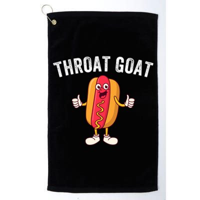 Throat Goat Inappropriate Comment Funny Gag Gift White Elephant Prank Gift Platinum Collection Golf Towel