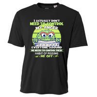 The Grouch I Actually Dont Need To Control My Anger The Grouch Funny Cooling Performance Crew T-Shirt