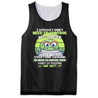 The Grouch I Actually Dont Need To Control My Anger The Grouch Funny Mesh Reversible Basketball Jersey Tank