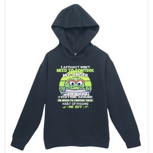 The Grouch I Actually Dont Need To Control My Anger The Grouch Funny Urban Pullover Hoodie