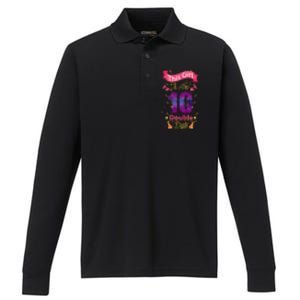 This Girl Is Now 10 Double Digit Cool Gift Performance Long Sleeve Polo