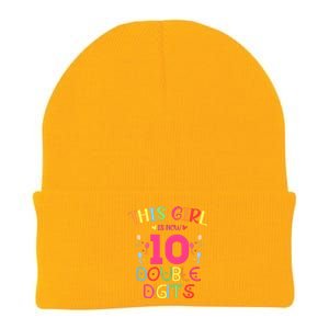 This Girl Is Now 10 Double Digits Knit Cap Winter Beanie