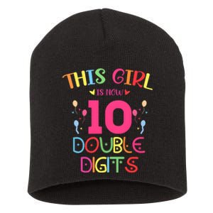 This Girl Is Now 10 Double Digits Short Acrylic Beanie