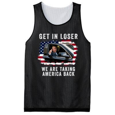 Trump Get In Loser Were Taking America Back Mesh Reversible Basketball Jersey Tank