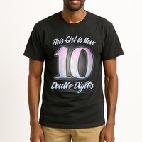 This Girl Is Now 10 Double Digits Birthday Gift Tall T-Shirt