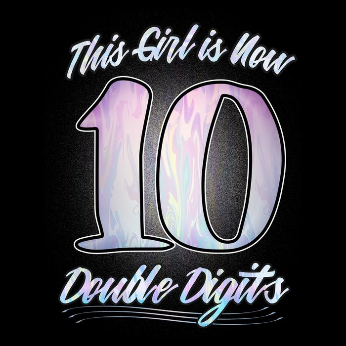 This Girl Is Now 10 Double Digits Birthday Gift Tall T-Shirt