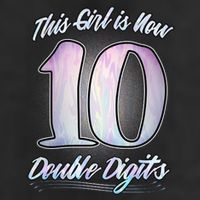 This Girl Is Now 10 Double Digits Birthday Gift Adult Drive Performance Visor