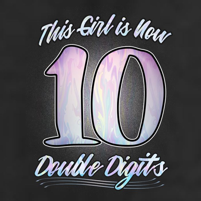 This Girl Is Now 10 Double Digits Birthday Gift Adult Drive Performance Visor
