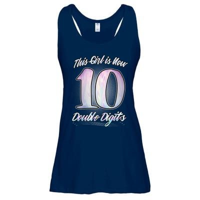 This Girl Is Now 10 Double Digits Birthday Gift Ladies Essential Flowy Tank