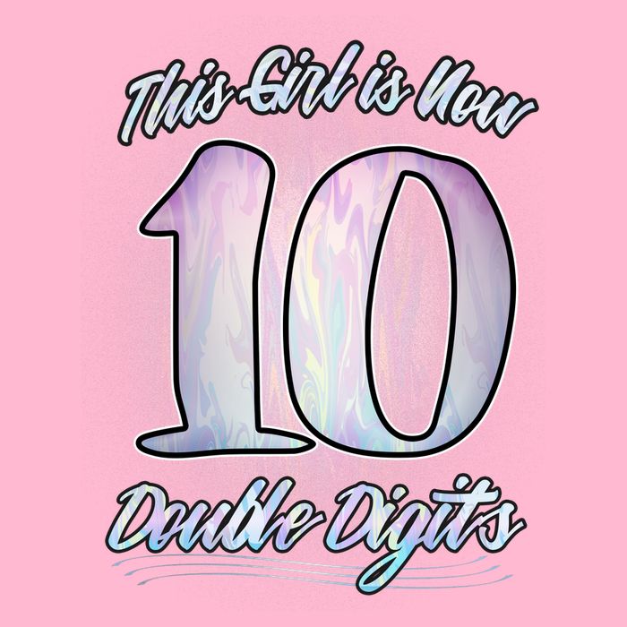 This Girl Is Now 10 Double Digits Birthday Gift T-Shirt