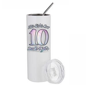 This Girl Is Now 10 Double Digits Birthday Gift Stainless Steel Tumbler