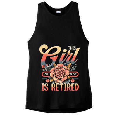 This Girl Is Retired 2025 Not My Problem Anymore Ladies PosiCharge Tri-Blend Wicking Tank
