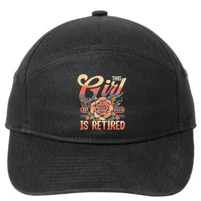 This Girl Is Retired 2025 Not My Problem Anymore 7-Panel Snapback Hat