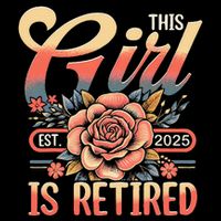 This Girl Is Retired 2025 Not My Problem Anymore Drawstring Bag