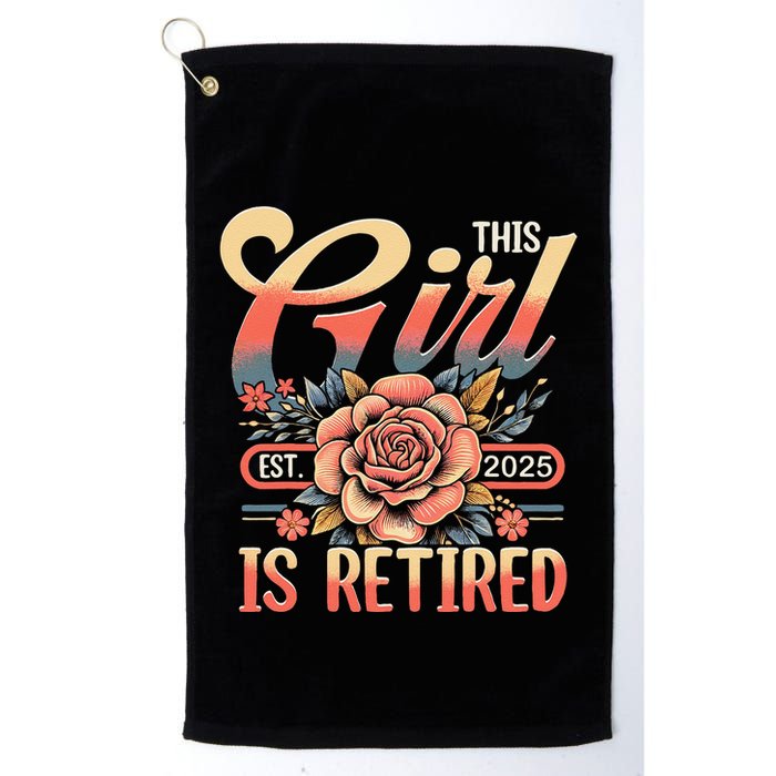 This Girl Is Retired 2025 Not My Problem Anymore Golf Towel