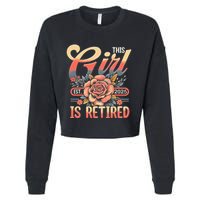 This Girl Is Retired 2025 Not My Problem Anymore Cropped Pullover Crew