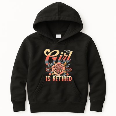 This Girl Is Retired 2025 Not My Problem Anymore Kids Hoodie